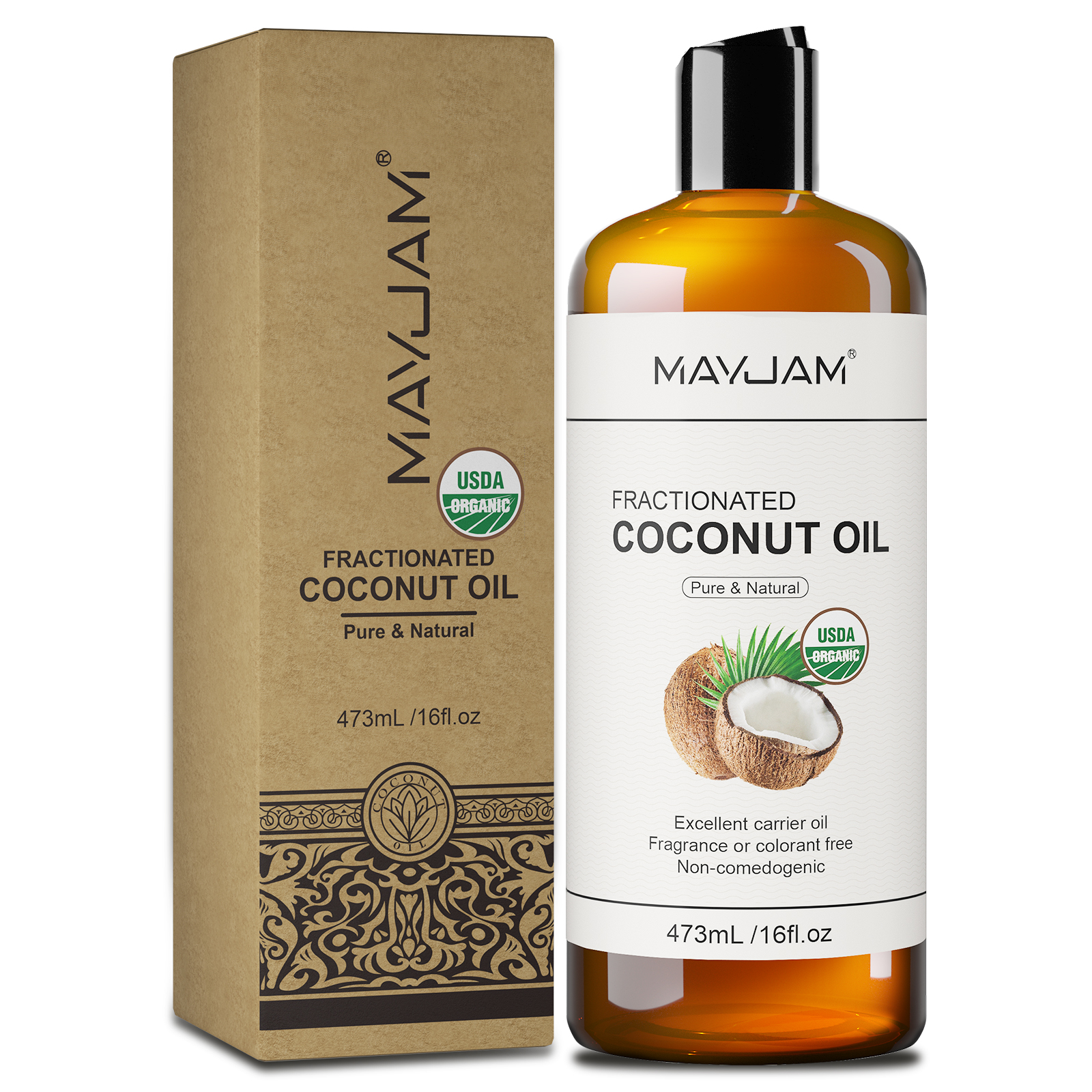 Hair Care Vegetables - 16fl.oz Coconut Base Oil Grapeseed Castor
