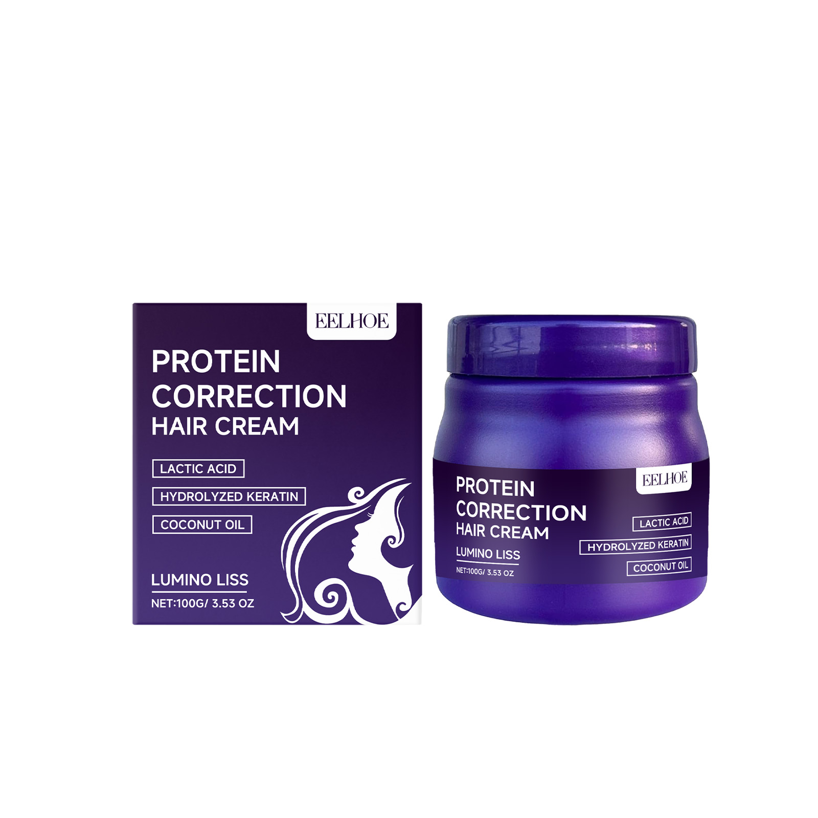 Hair Care Dupes - EELHOE Protein Hair Straightening Cream, No