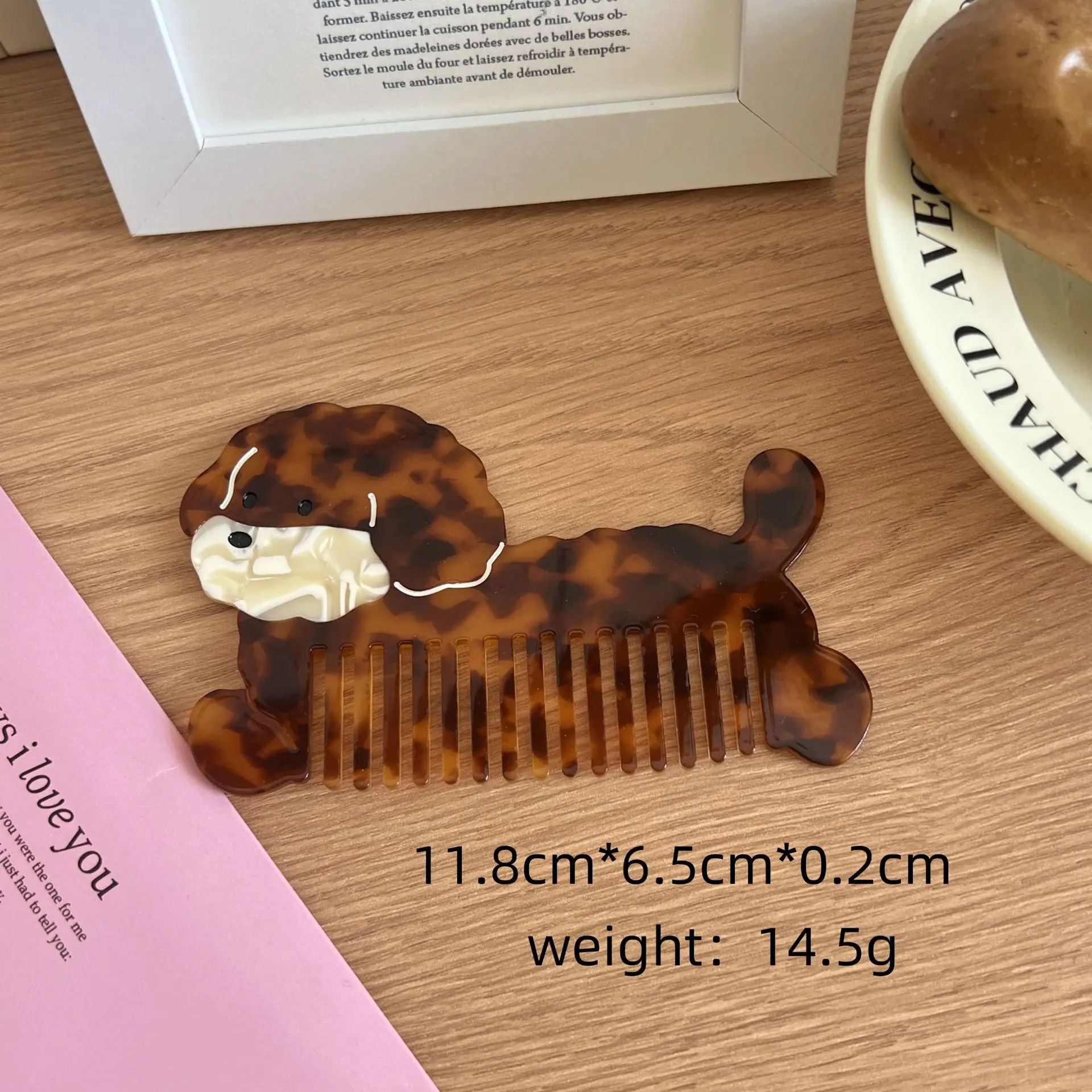 Hair Care Vegetables - Cute Tulip Animal Vegetable Acetate Comb