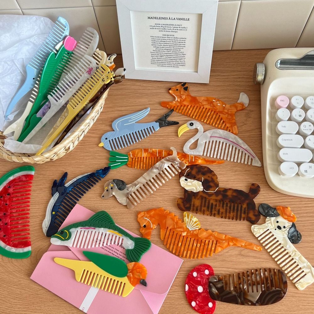 Hair Care Vegetables - Hair Care Tulip Acetate Comb Animal