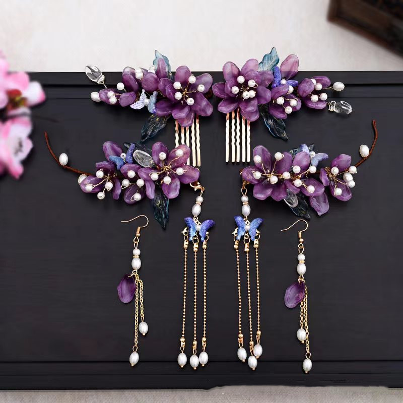 Chinese Glazed Flower Hairpin  – Hair Care Japanese Bewertung und Preis