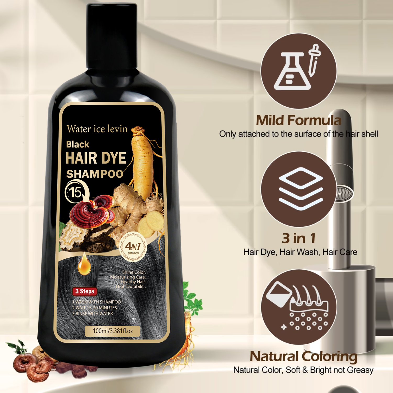 Black Sesame Ginseng Reishi Ha – Hair Care Herbal Bewertung und Preis