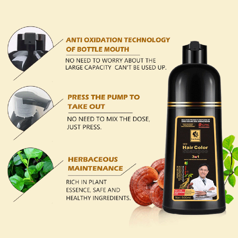 3 In 1 Instant Coloring Shampo – Hair Care Herbal Bewertung und Preis