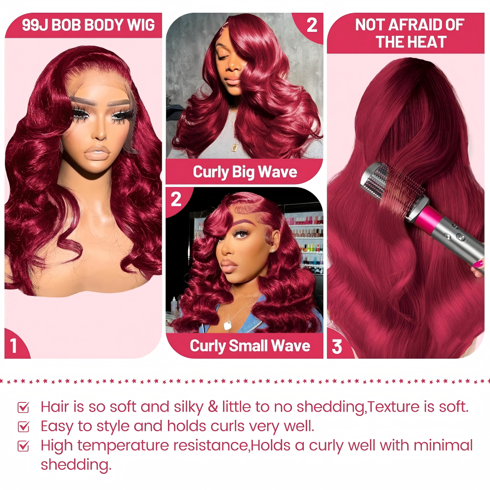 32 Inch 99j Burgundy HD Lace F – Hair Care Wella Bewertung und Preis